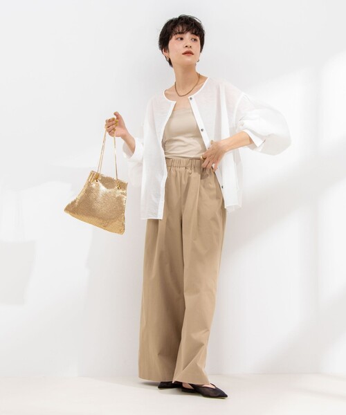 「NOLLEY'S」 イージーパンツ 36 ホワイト レディース_画像6