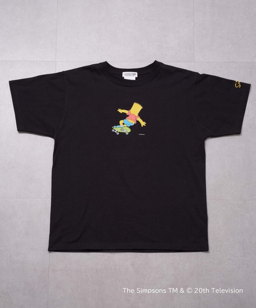 「The Simpsons」 「KIDS」半袖Tシャツ 140 ブラック キッズ_画像2