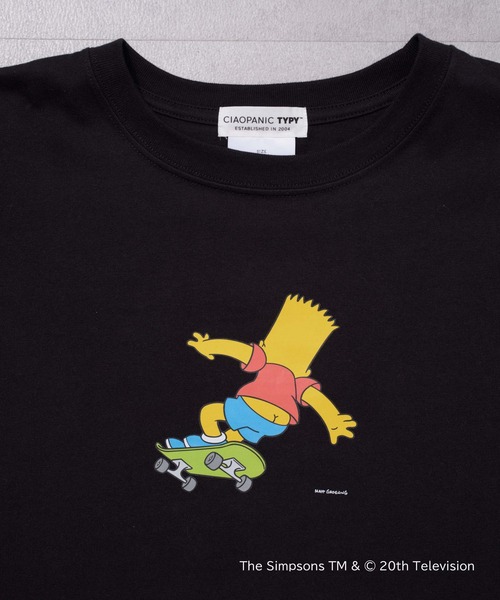 「The Simpsons」 「KIDS」半袖Tシャツ 140 ブラック キッズ_画像3