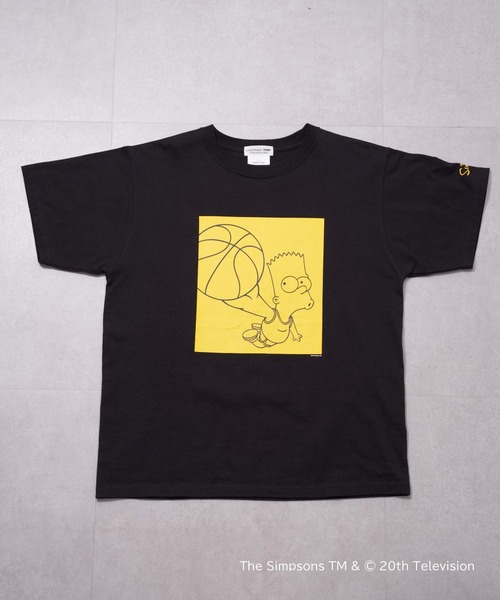 「The Simpsons」 「KIDS」半袖Tシャツ 140 ブラック キッズ_画像9