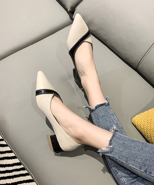 「Miniministore」 パンプス 23.5cm ブラック レディース_画像4
