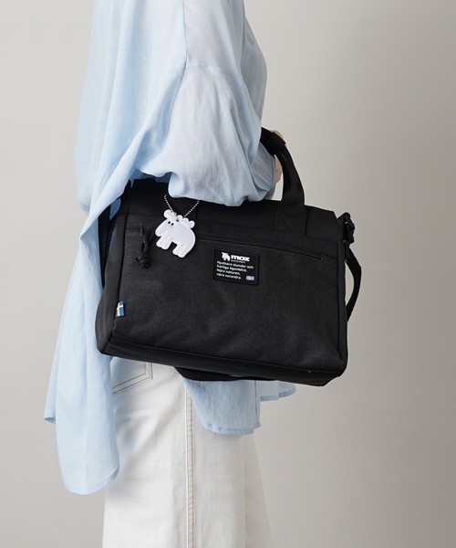 MOTI MOTI　質実剛健2wayショルダーバッグ ブラック moz（モズ） ショルダーバッグ バッグ 2way ショルダーバッグ ZZEI-03