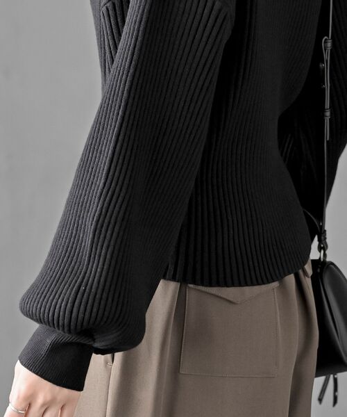 r・p・s（アールピーエス） ニット セーター ボリューム袖ボトルネック