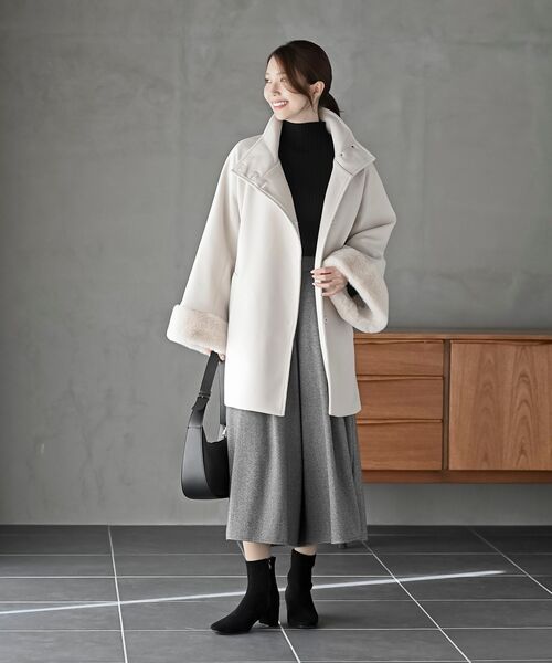 r・p・s（アールピーエス） ニット セーター ボリューム袖ボトルネック