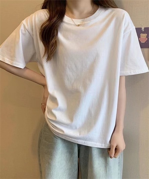 カットソー(半袖/袖なし) tidy garden top Tシャツ 半袖 シャツ 無地 シンプル プルオーバー レディース トップス