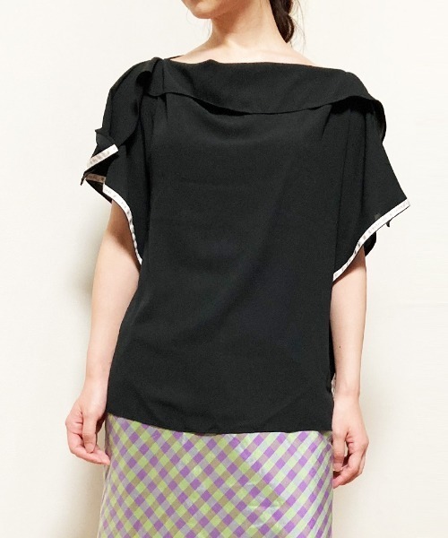 ブラウス シャツ Square Frill Blouse レディース