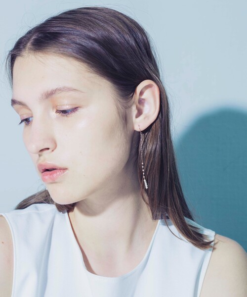 ete ピアス パール ロングピアス レディース : ZOZOTOWN Yahoo