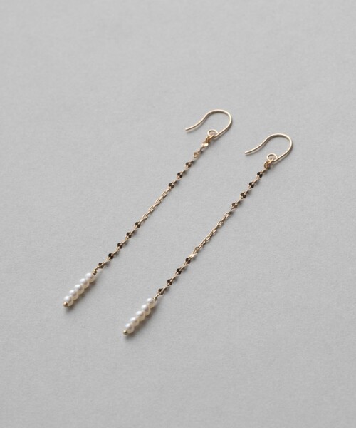 ete ロングパールピアス ete ピアス パール ロングピアス レディース : ZOZOTOWN Yahoo