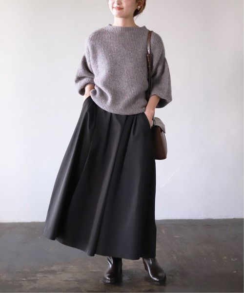 すいかです。美品 イエナスローブ taylor畦ニットプルオーバー SLOBE IENA（スローブイエナ） ニット TAYLOR 畦ニットプルオーバー