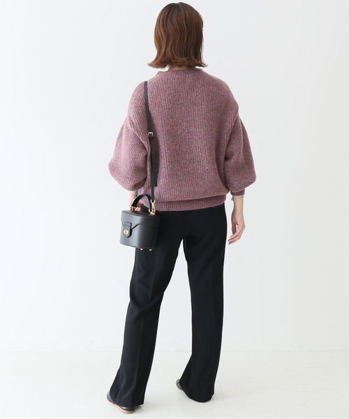 すいかです。美品 イエナスローブ taylor畦ニットプルオーバー SLOBE IENA（スローブイエナ） ニット TAYLOR 畦ニットプルオーバー