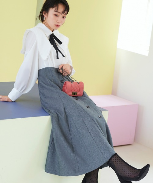 RUIRUE BOUTIQUE（ルイルエブティック） ワンピース ビッグカラー