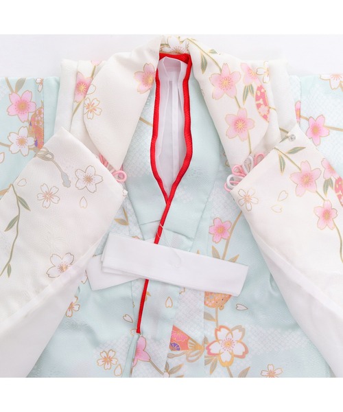 値下げ！新品豪華9点フルセット　七五三 着物 3歳 くすみ　753 女の子　三歳 七五三 7歳着物 レンタル フルセット 吉澤の友禅 ブランド着物
