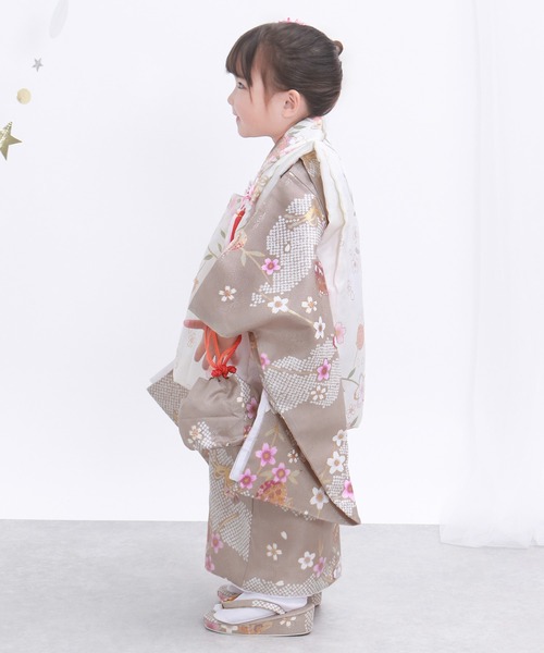 KYOETSU 着物 3歳七五三着物9点セット くすみA キッズ 子供
