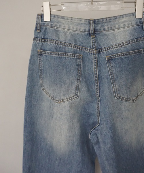 WESTBOY ジーンズ ルーズバギーヴィンテージ加工デニムパンツ