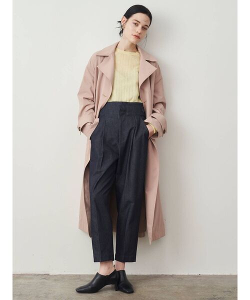 新品　ELENDEEK パンツ ELENDEEK（エレンディーク） パンツ ボタンベルトタックパンツ