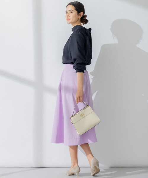 組曲（KUMIKYOKU） スカート 「5色展開・後ろゴム仕様」カラータフタ