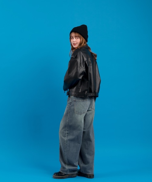 mymeatteam DENIM ダブルライダース size48 別注】DENIM×TOMORROWLAND