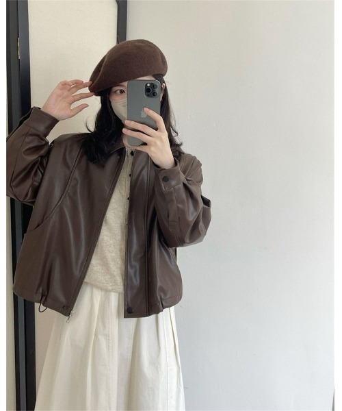 ツインレイヤード ブルゾン レディス　LL 新品 23nvpy44_3.jpg