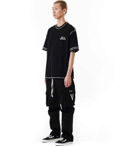 OY tシャツ 「OY/オーワイ」 COVER STITCH LOGO T/カバー