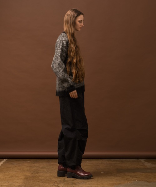 Allumer（アリュメール） カーディガン シャギーモヘアジャガードV