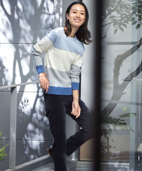 ニット セーター 「洗える」WOOL BLEND AIR カラーブロック ニット レディース 洗える】WOOL BLEND AIR カラーブロック ニット / J.PRESS