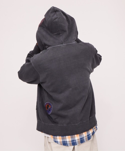 AVIREX パーカー LONG SLEEVE FADE MIAMI PATCH PARKA