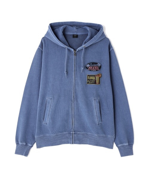 AVIREX パーカー LONG SLEEVE FADE MIAMI PATCH PARKA