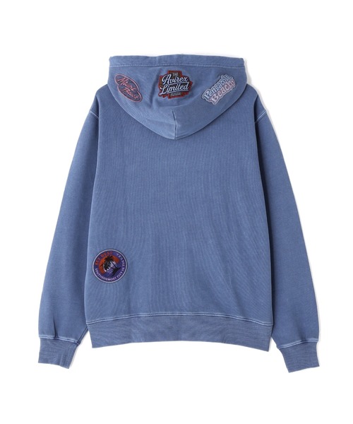 AVIREX パーカー LONG SLEEVE FADE MIAMI PATCH PARKA