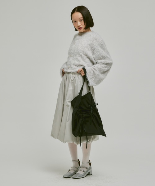 FEKETE カーディガン CROPPED SHAGGY CARDIGAN / クロップド