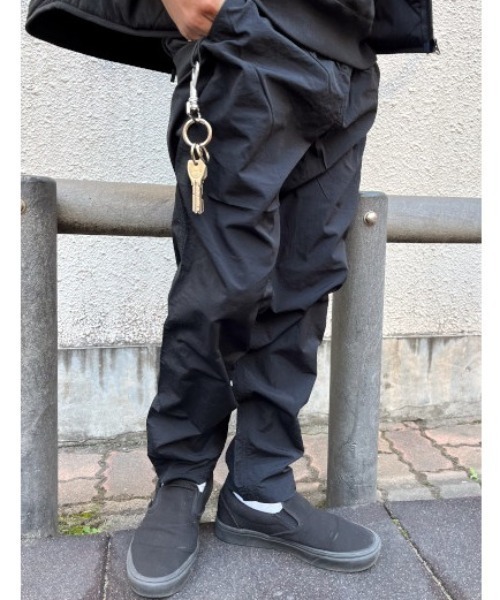 パンツ MEER. BIG POCKET NYLON PANTS /BLK and wander 71 Crinkled Nylon Pants in Black | SVD USA