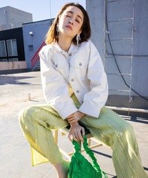 INTER FACTORY yumi ワイドスリーブデニムジャケット INTER FACTORY（インターファクトリー）の「yumi. - ワイド