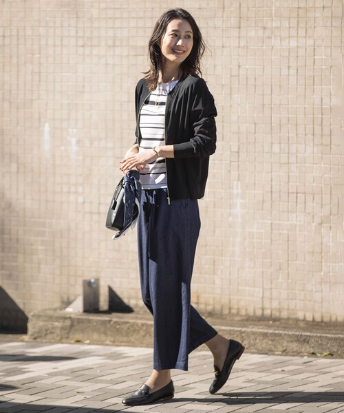 J.Press Ladies ニット　アウター J.PRESS ブルゾン アウター 「洗える」ニット レディース