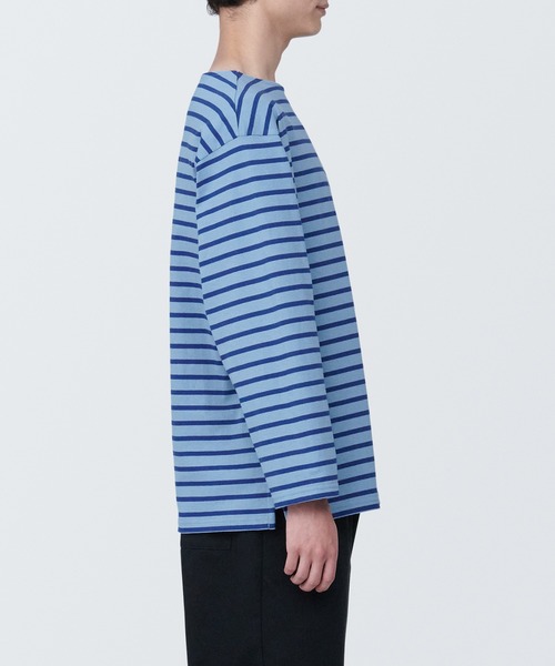 無地Tシャツ専門 MUJI出品 無印良品（MUJI） tシャツ 紳士 洗いざらし太番手ボートネック九分袖T