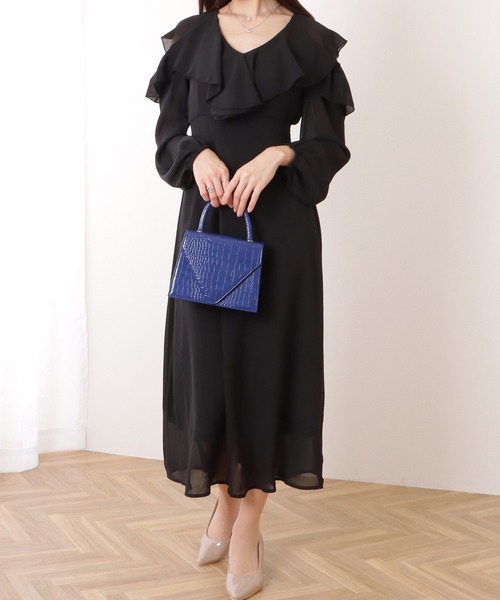 Lace Ladies（レースレディース） ワンピース カットアウト フリル V