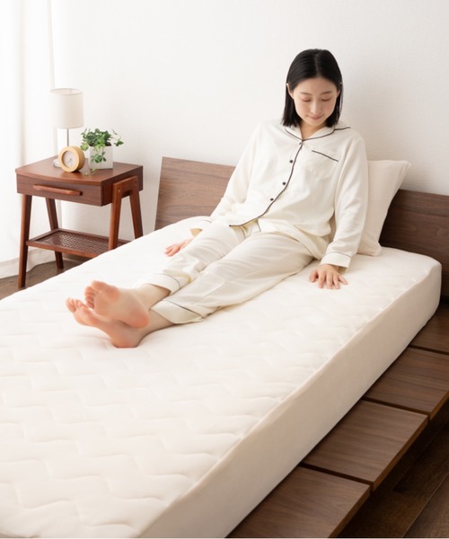 EMOOR（エムール） ベッド 寝具 もちふわ触感「至福の睡眠」ワンタッチ