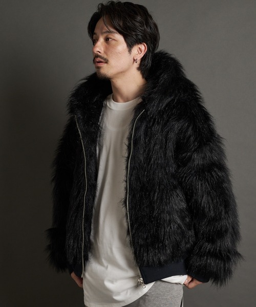 GALLIS ADDICTION グレー ファーコート M GALLIS ADDICTION グレー ファーコート M