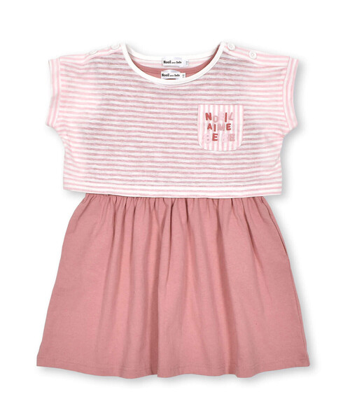 Noeil aime BeBe ワンピース ボーダーTシャツ＆ノースリーブ