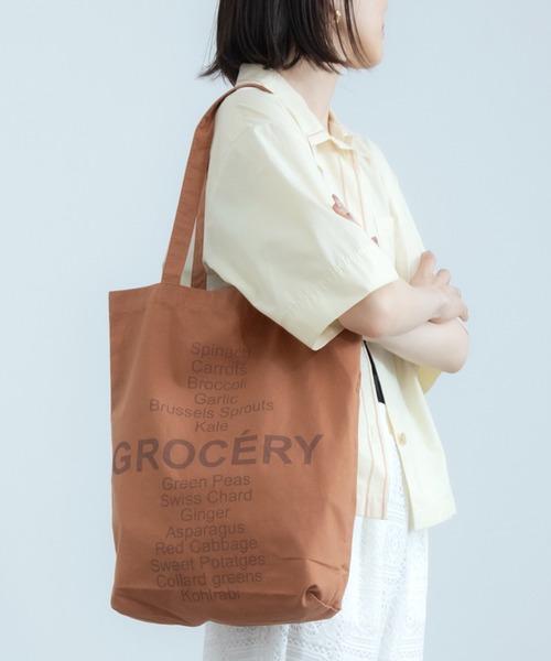 HEILIS（ヘイリス） エコバッグ グロサリーマルシェトートバッグ/ロゴ