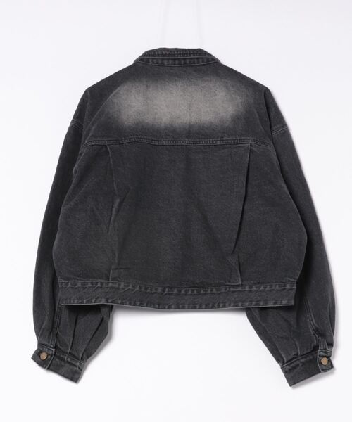 AIC. デニムジャケット gジャン ボリュームスリーブブラックデニム