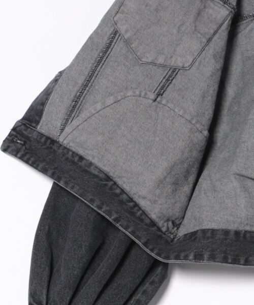 AIC. デニムジャケット gジャン ボリュームスリーブブラックデニム