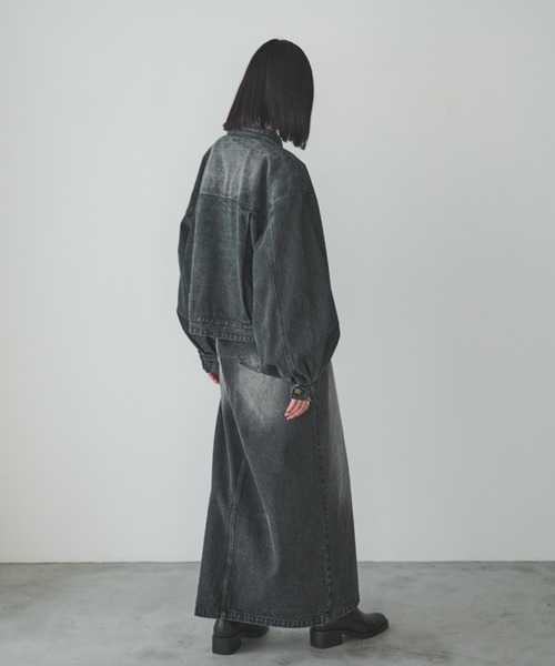 AIC. デニムジャケット gジャン ボリュームスリーブブラックデニム