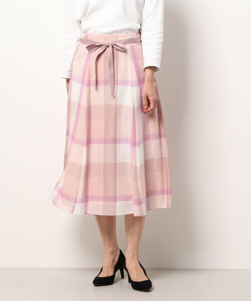 BLUE LABEL CRESTBRIDGE」 フレアスカート 38 ブルー レディース｜スカート