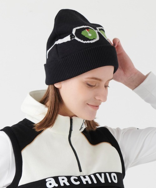 おまとめ　メガネ　ニット帽 archivio（アルチビオ） ニット帽 ニットキャップ 「LADIES」メガネ