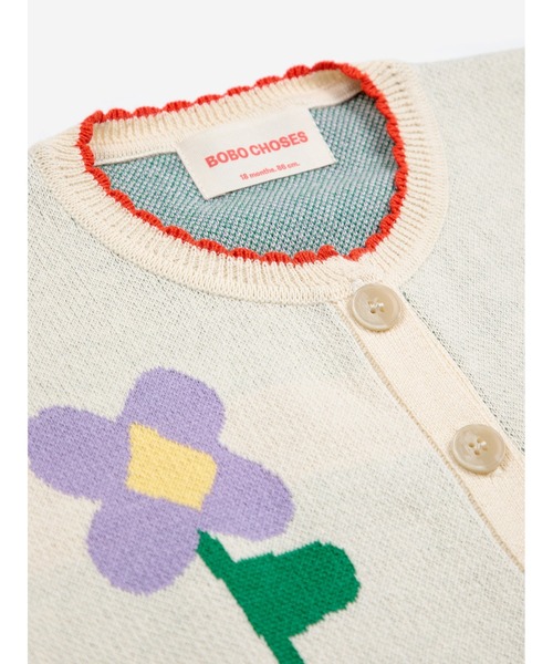 BOBO CHOSES（ボボショーズ） カーディガン Baby Pansy Flower