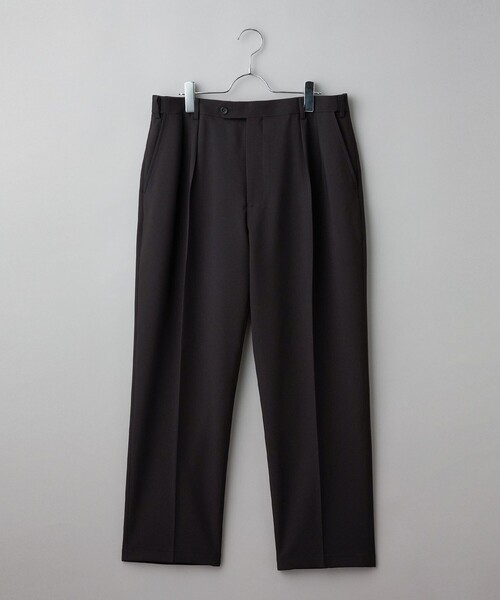 RONEL ワイドパンツ スラックス ポリバスケット2プリーツスラックス