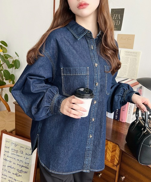 JEANASIS｜コンビネーションデニムオーバーシャツ | Rakuten
