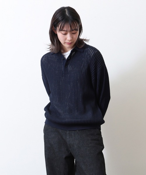 BEAMS セーター ニット メッシュ ポロシャツ メンズ レディース