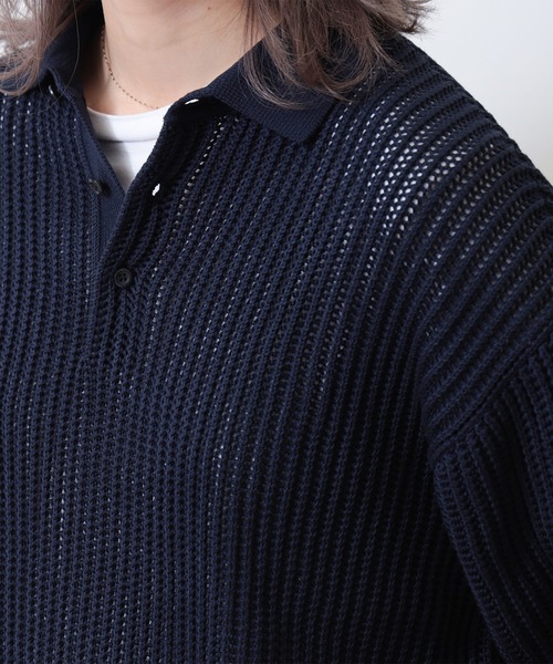 ［BEAMS］メッシュニットポロ BEAMS ポロシャツ メッシュ ニット メンズ : ZOZOTOWN Yahoo!店