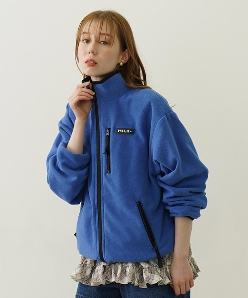 MILKFED. コート アウター REVERSIBLE FLEECE JACKET レディース