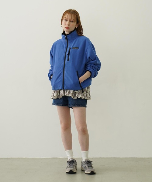 MILKFED. コート アウター REVERSIBLE FLEECE JACKET レディース